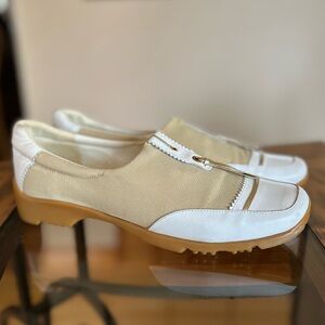 Walter Genuin Sz 6.5 Linea stretch leather golf leisure shoes